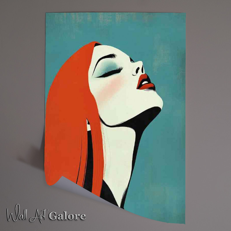 Buy Unframed Poster : (Lady with the red hair eyes closed)