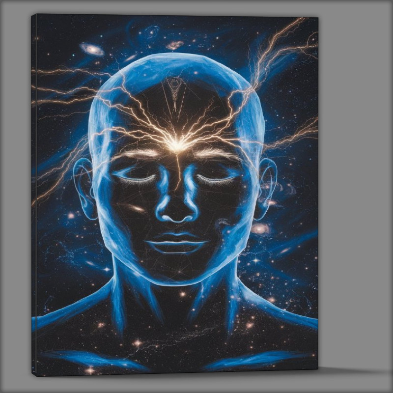 Buy Canvas : (Surreal representation of a human face and mind)