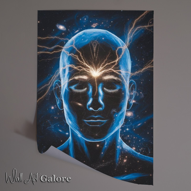 Buy Unframed Poster : (Surreal representation of a human face and mind)