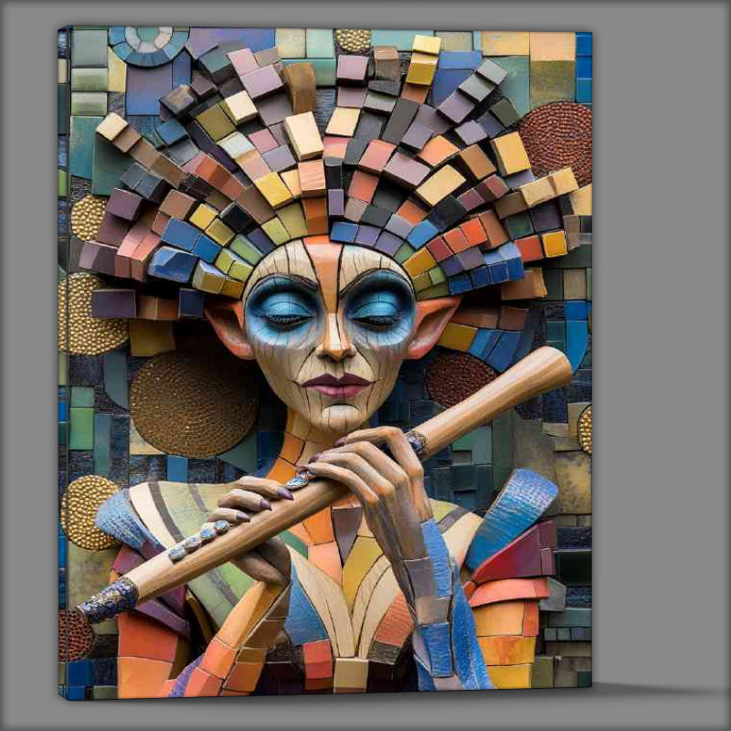 Buy Canvas : (Whimsical surrealistic sculpture of the goblin queen)