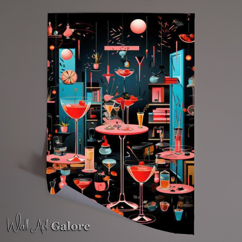 Buy Unframed Poster : (Cocktail party all night long drinks)