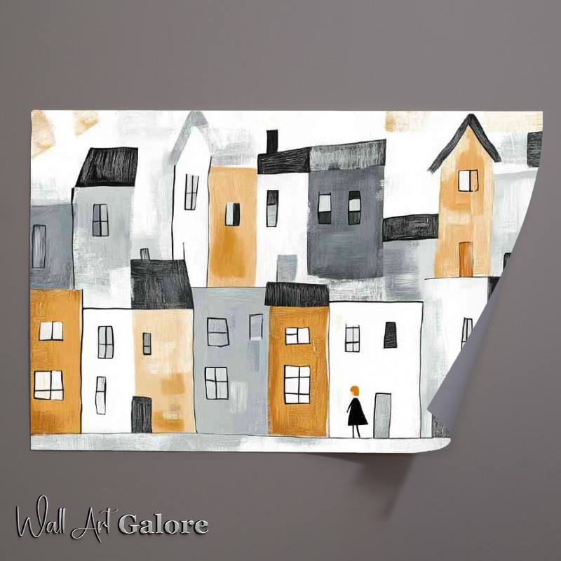 Buy Unframed Poster : (Painting of houses and buildings)