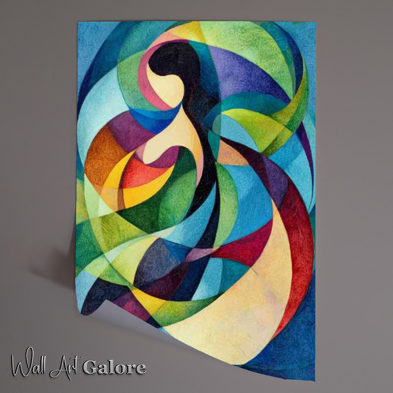 Buy Unframed Poster : (Abstract Woman in a swirls)