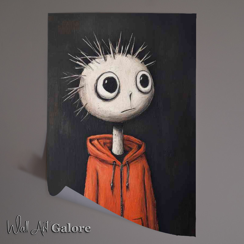 Buy Unframed Poster : (Cartoon style boy with the hoodie)