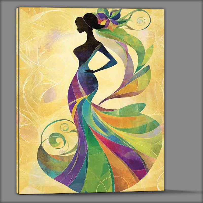 Buy Canvas : (Female figure in an elegant dress)