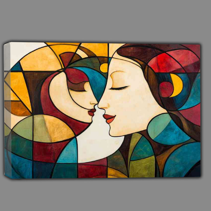 Buy Canvas : (Representation of the theme Luminous Embrace)