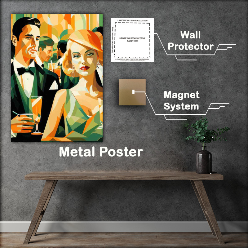 Buy Metal Poster : (Relive the Party Vibes drinks and dancing)