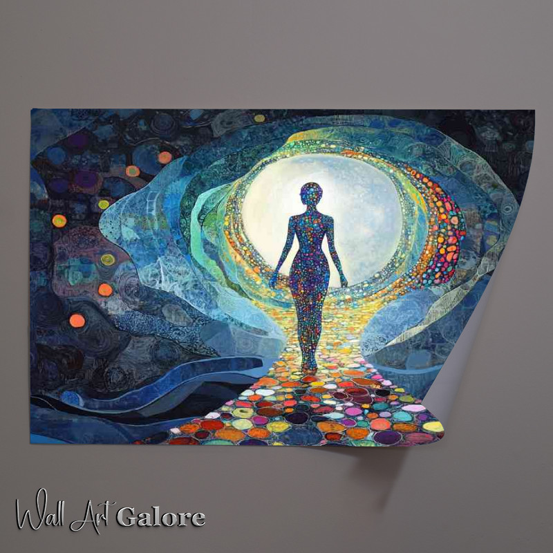 Buy Unframed Poster : (Woman of circles in tunnel)