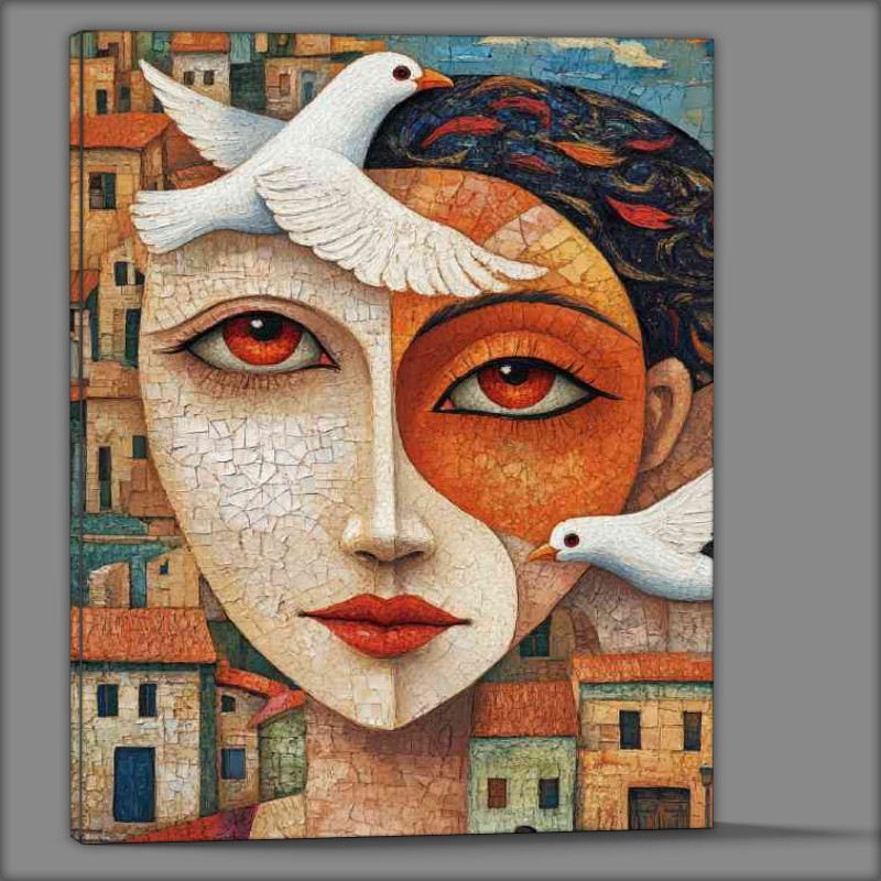 Buy Canvas : (A beautiful woman in the center)