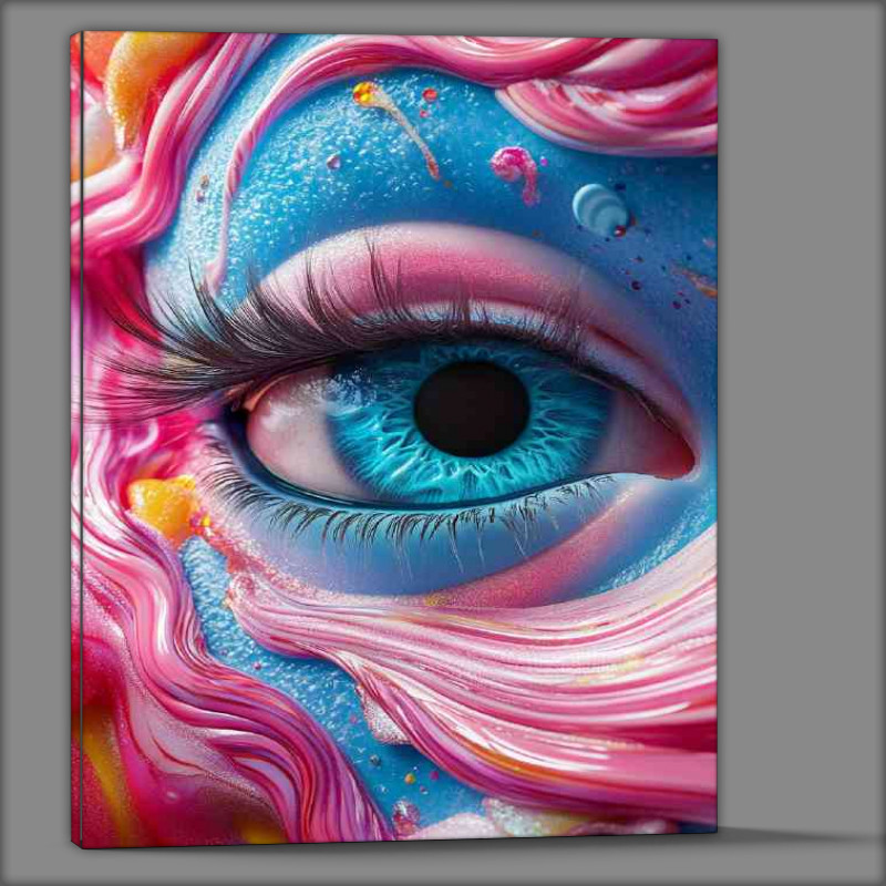 Buy Canvas : (Eye with candy and swirls)