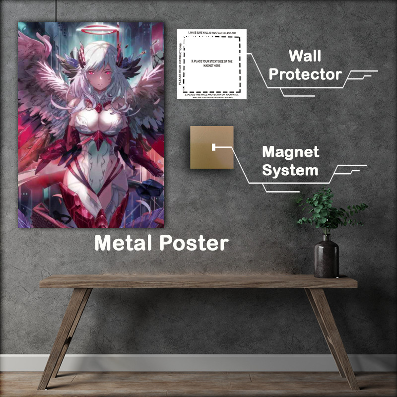 Buy Metal Poster : (Enchanting Seduction anime style female)