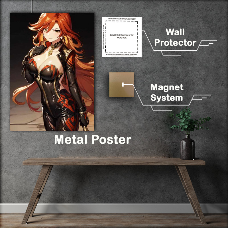 Buy Metal Poster : (Goddess Vibes Anime Girls)