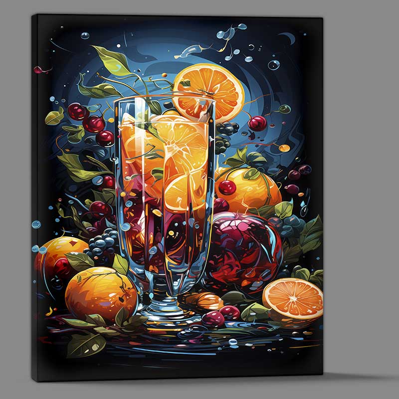 Buy Canvas : (Golden Honeydew Fizz with fruit)
