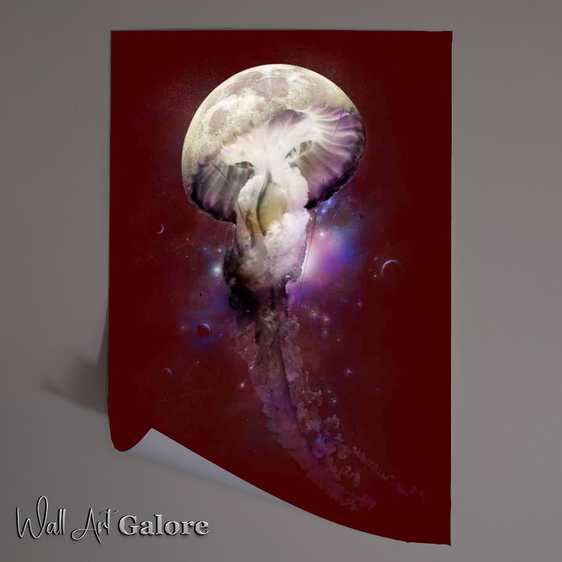 Buy Unframed Poster : (Cosmic Anomaly Maroon)