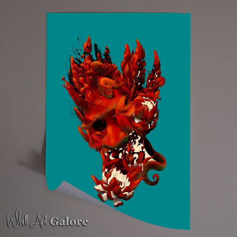 Buy Unframed Poster : (Kama teal)
