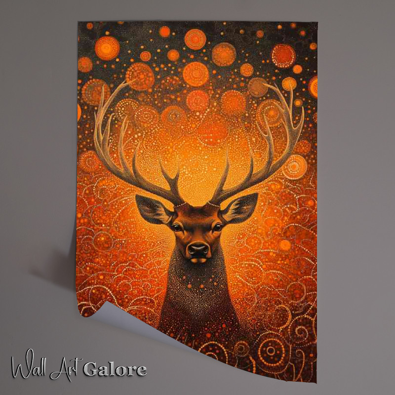 Buy Unframed Poster : (Red deer with antlers)