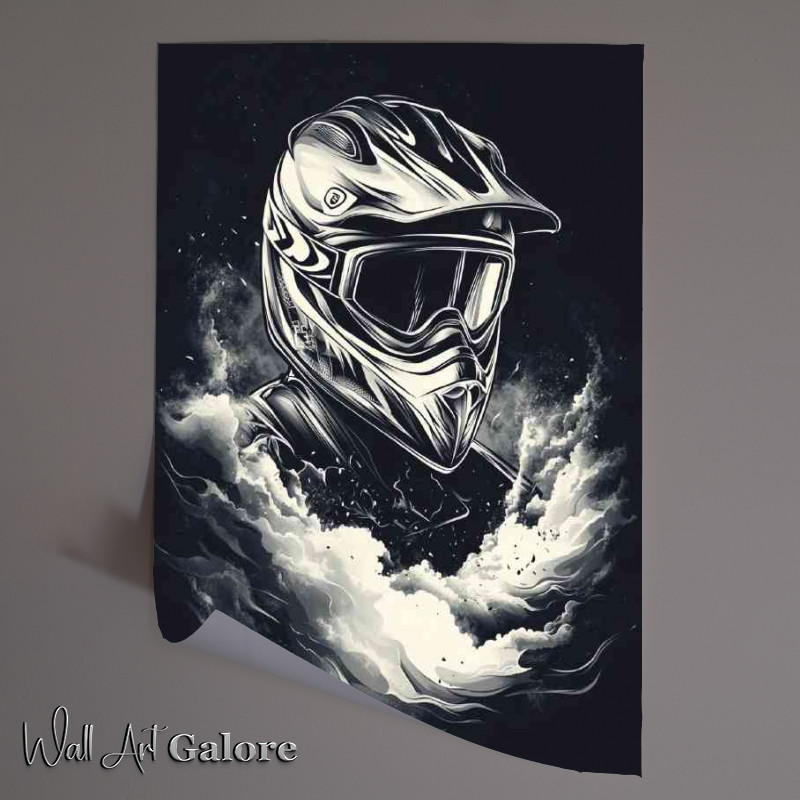 Buy Unframed Poster : (Hearing the roar see the smoke dirtbike)