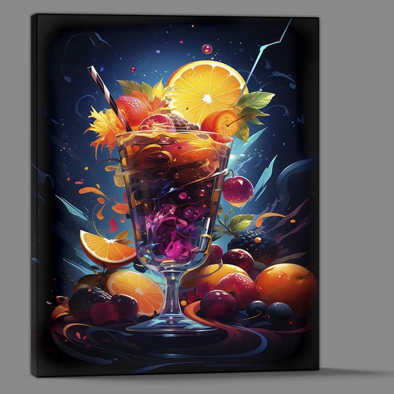 Buy Canvas : (Optimized Orange Old Fashioned cocktail)