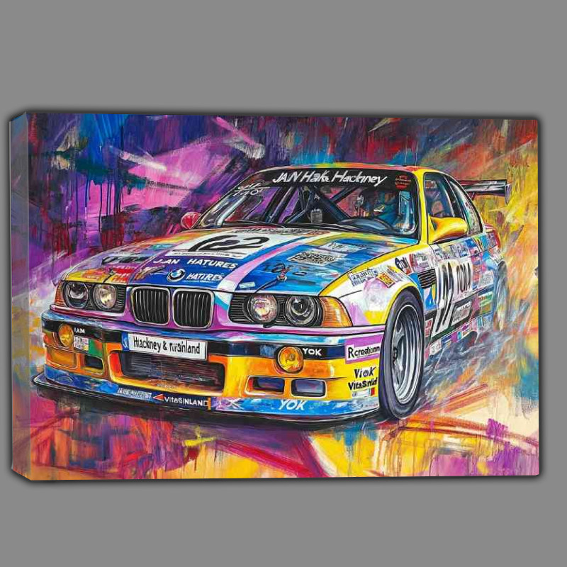 Buy Canvas : (Painting of an E36 M3 race car)