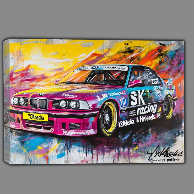 Buy Canvas : (Painting of an E36 M5 race car)