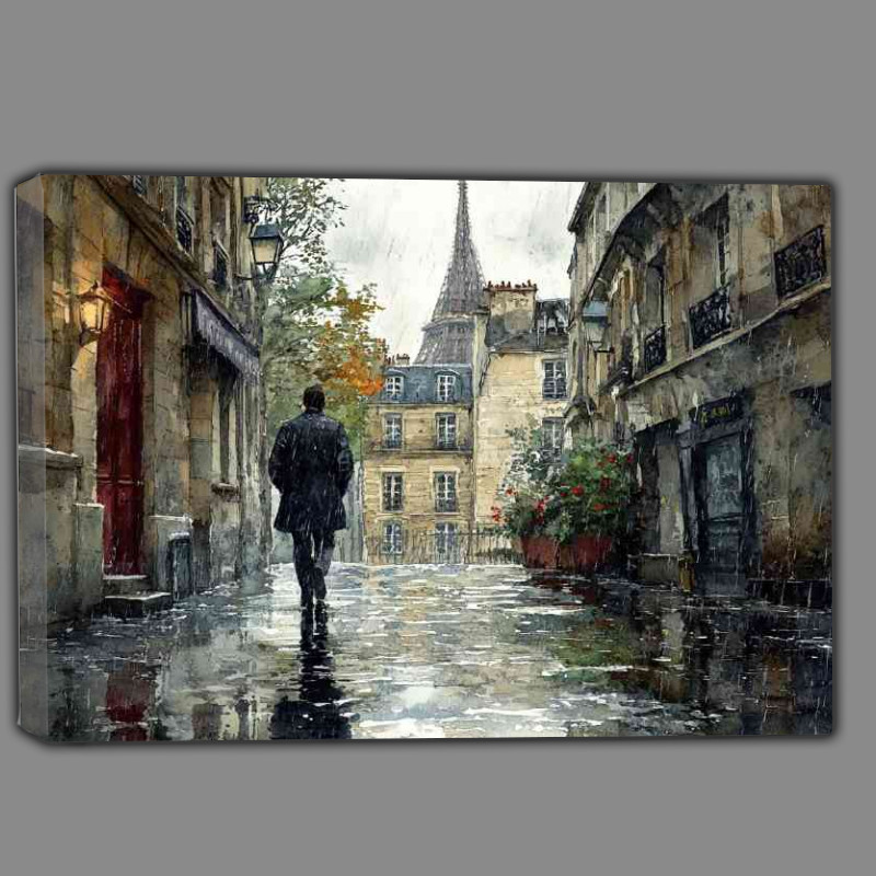Buy Canvas : (Rainy day in Paris)