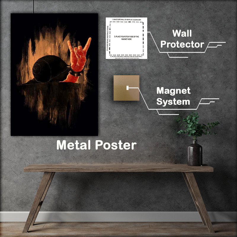 Buy Metal Poster : (Rock Hard Snail)