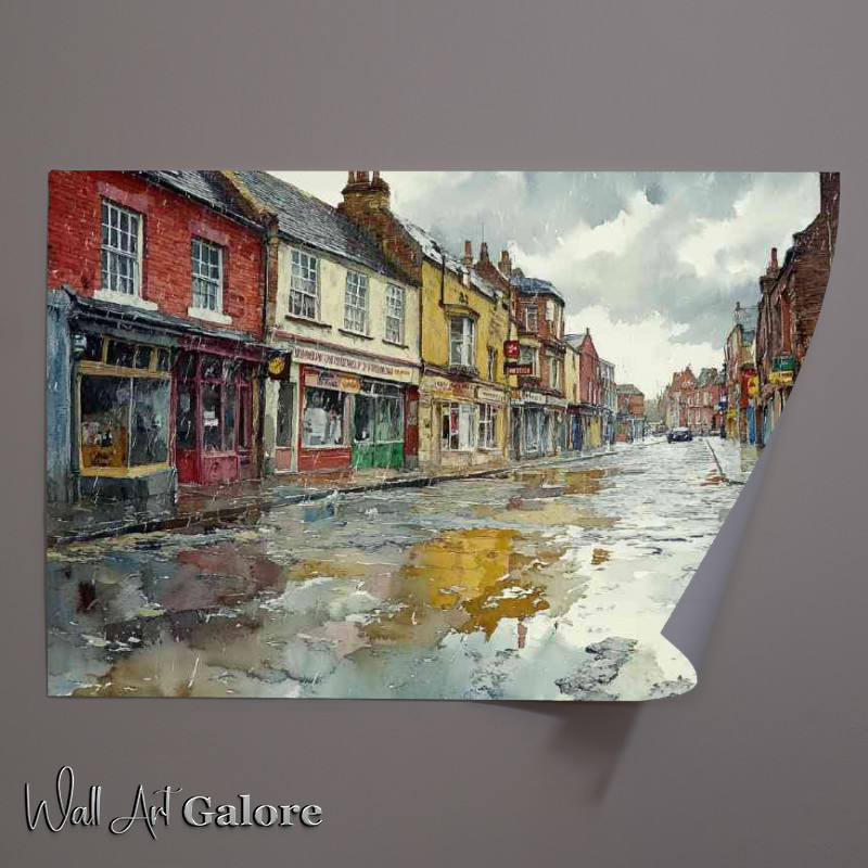 Buy Unframed Poster : (Watercolour photorealistic illustration a rainy day)