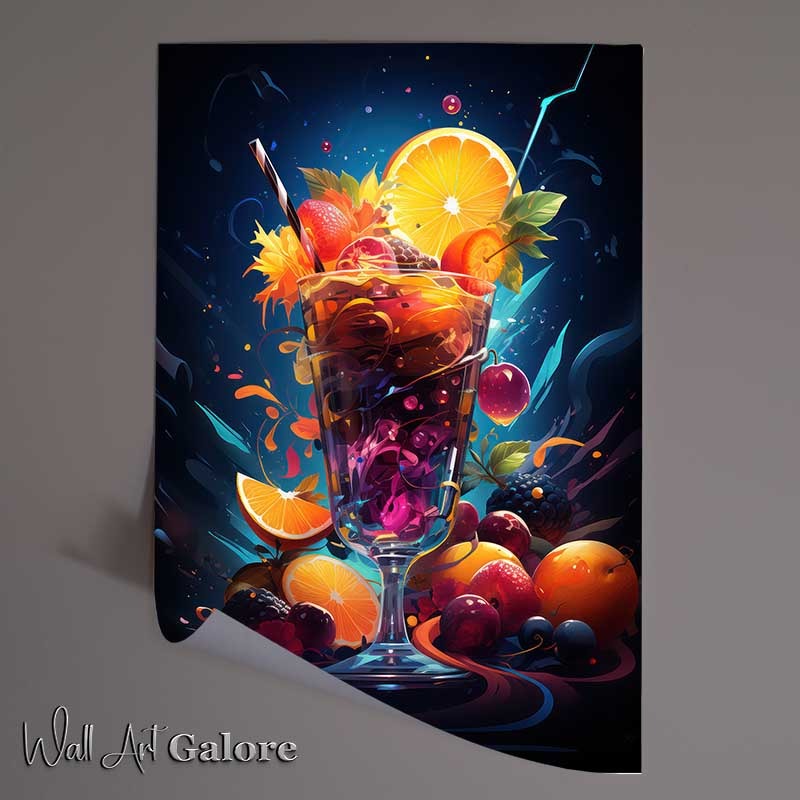Buy Unframed Poster : (Optimized Orange Old Fashioned cocktail)