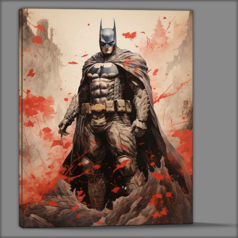Buy Canvas : (Batman Japanese ink Battles Begun)