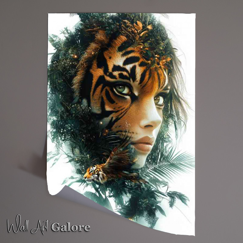 Buy Unframed Poster : (Womans face made in the style of fantasy)