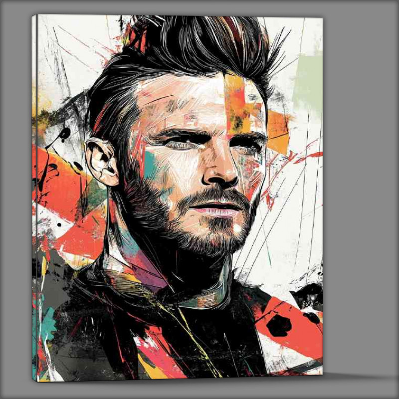 Buy Canvas : (David Beckham portrait in the style of pop art)