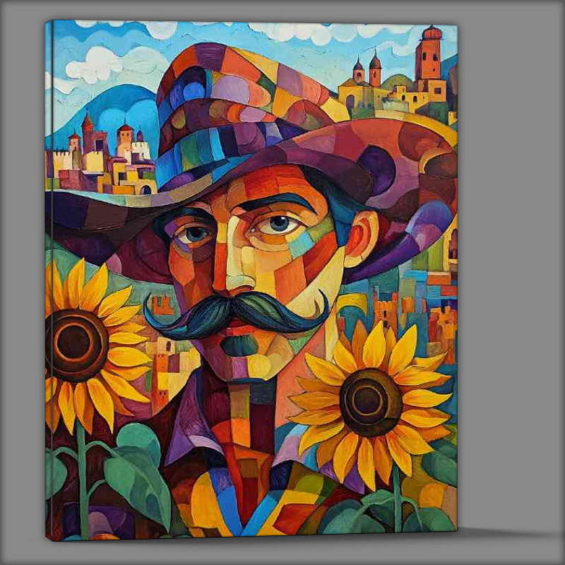 Buy Canvas : (Handsome man with a mustache)
