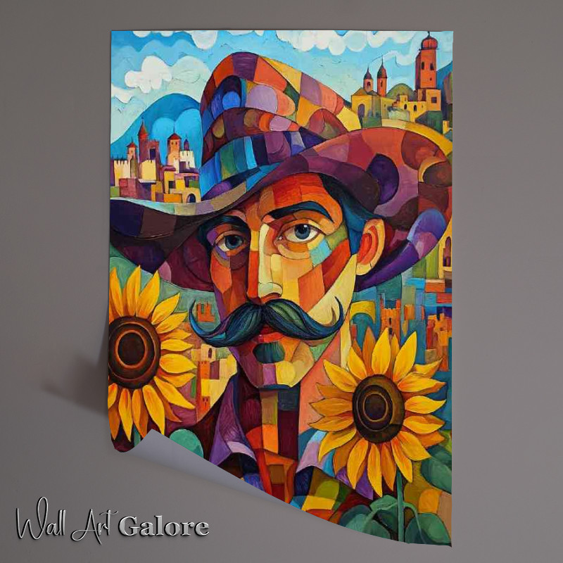 Buy Unframed Poster : (Handsome man with a mustache)