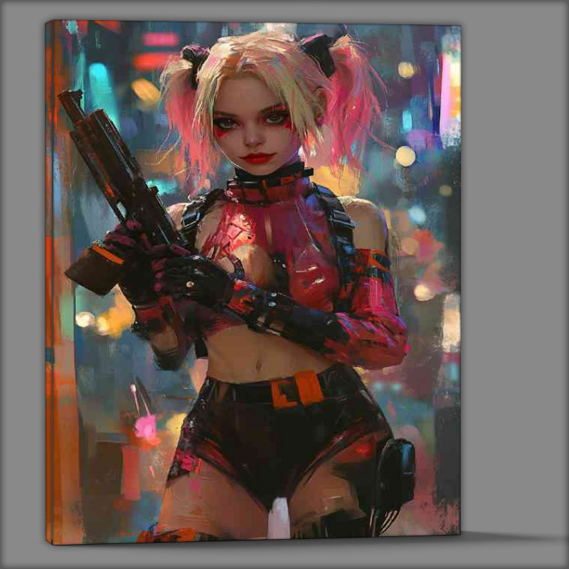Buy Canvas : (Harley Quinn in the style of jim lee)