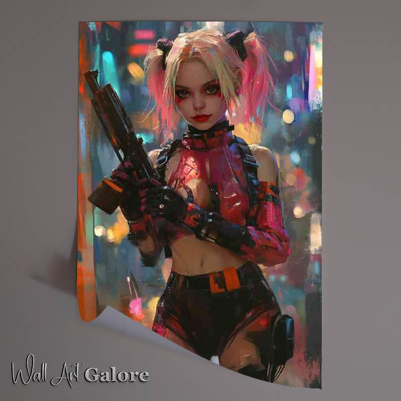 Buy Unframed Poster : (Harley Quinn in the style of jim lee)