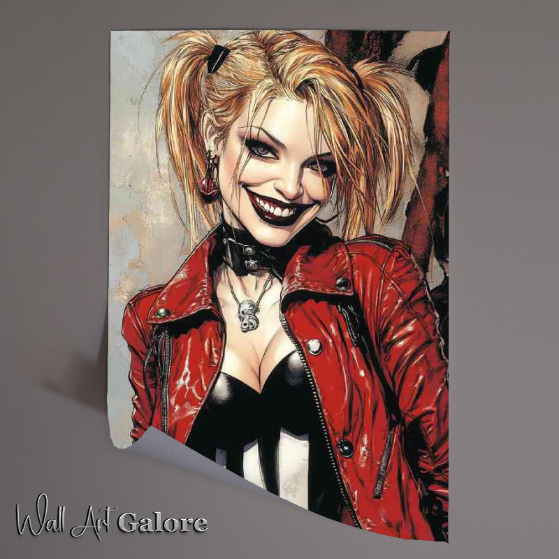 Buy Unframed Poster : (Harley Quinn style vector)