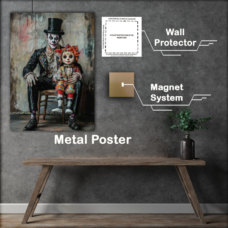 Buy Metal Poster : (The scary man and the doll series)