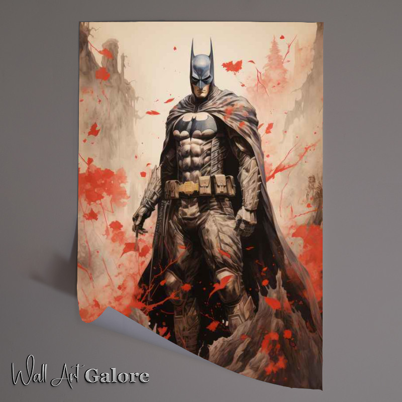 Buy Unframed Poster : (Batman Japanese ink Battles Begun)