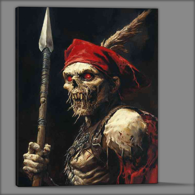 Buy Canvas : (Medieval fantasy zombie with red hat)