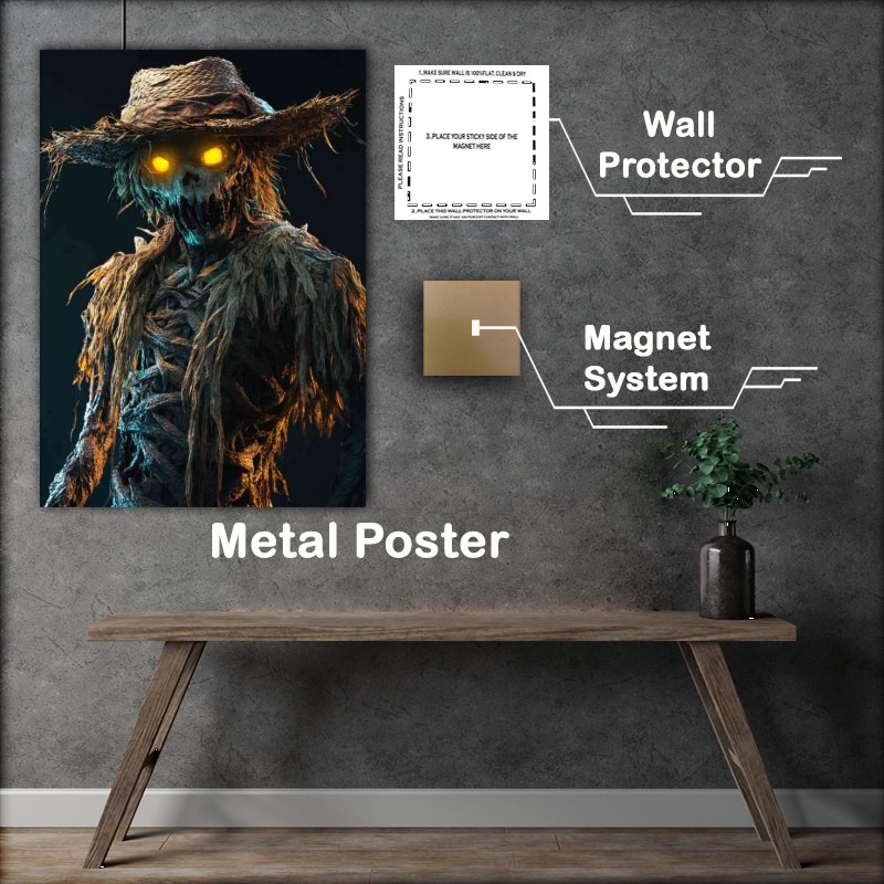 Buy Metal Poster : (of an undead scarecrow)