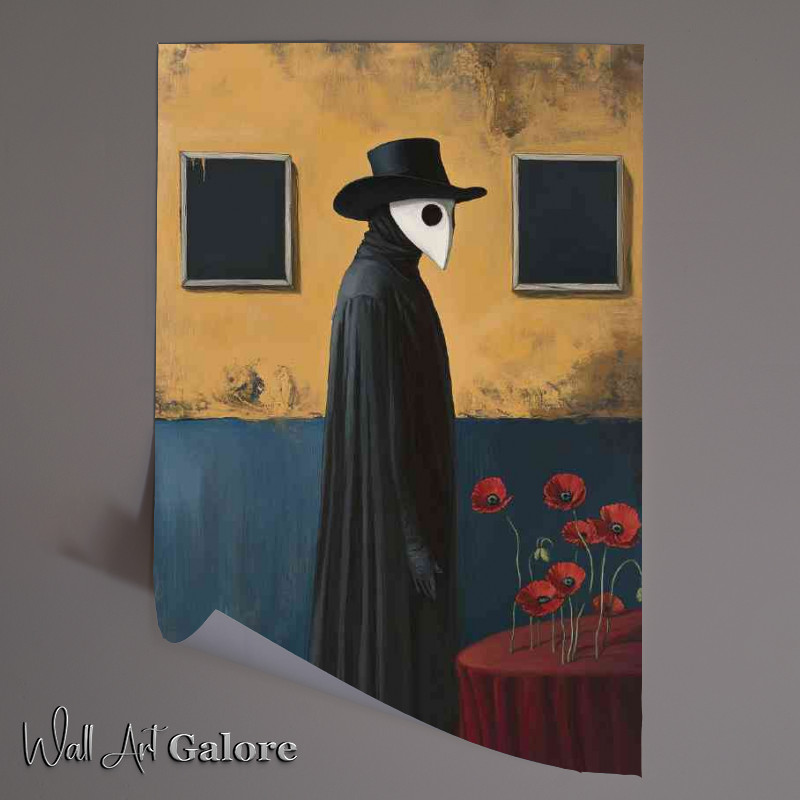 Buy Unframed Poster : (Simple painting of the plague doctor standing)