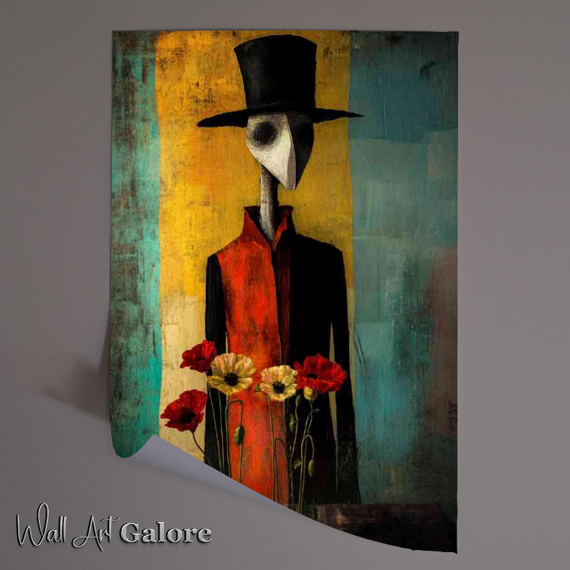 Buy Unframed Poster : (Tall man with no face wearing a black top hat)