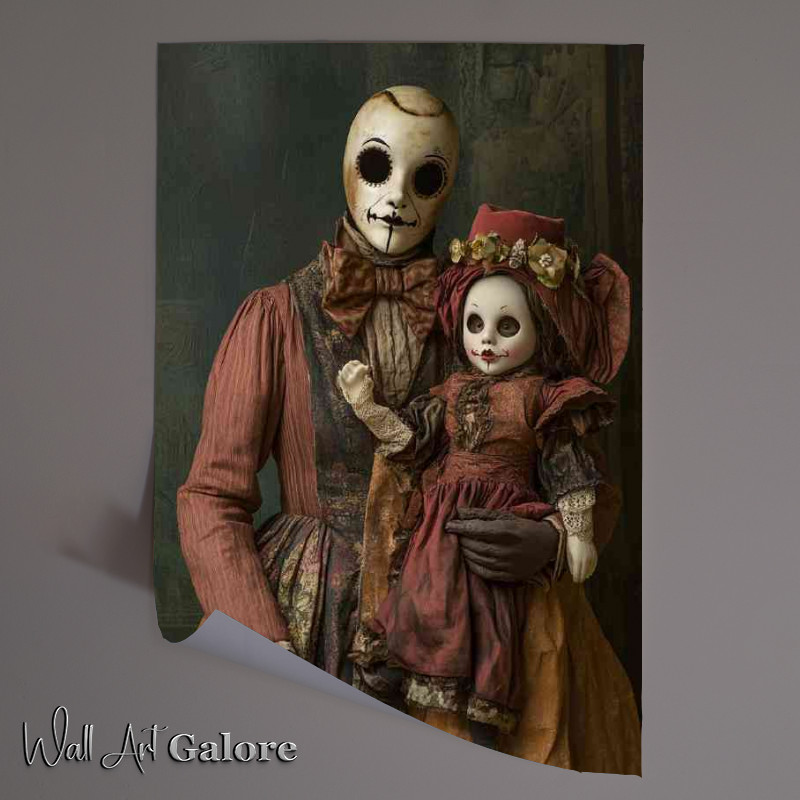 Buy Unframed Poster : (The masked man and the crazy doll series)