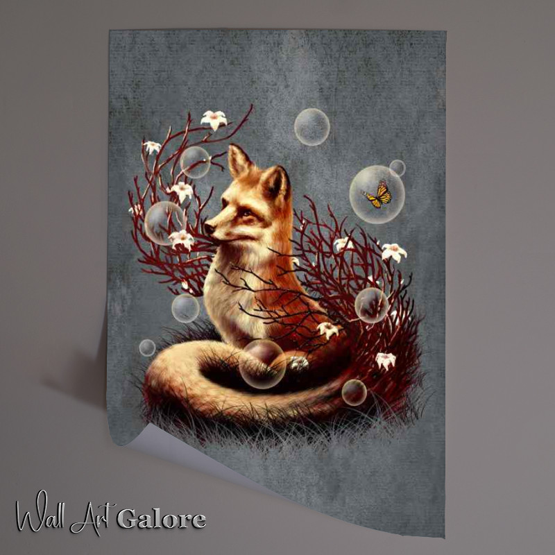 Buy Unframed Poster : (The Fox Tail Gray)