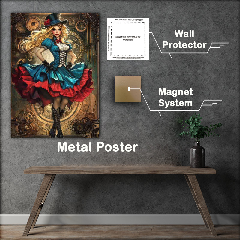 Buy Metal Poster : (Alice in Wonderland steampunk)