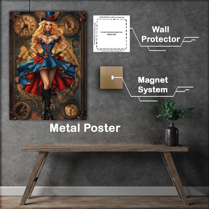 Buy Metal Poster : (Alice in Wonderland steampunk full-body)