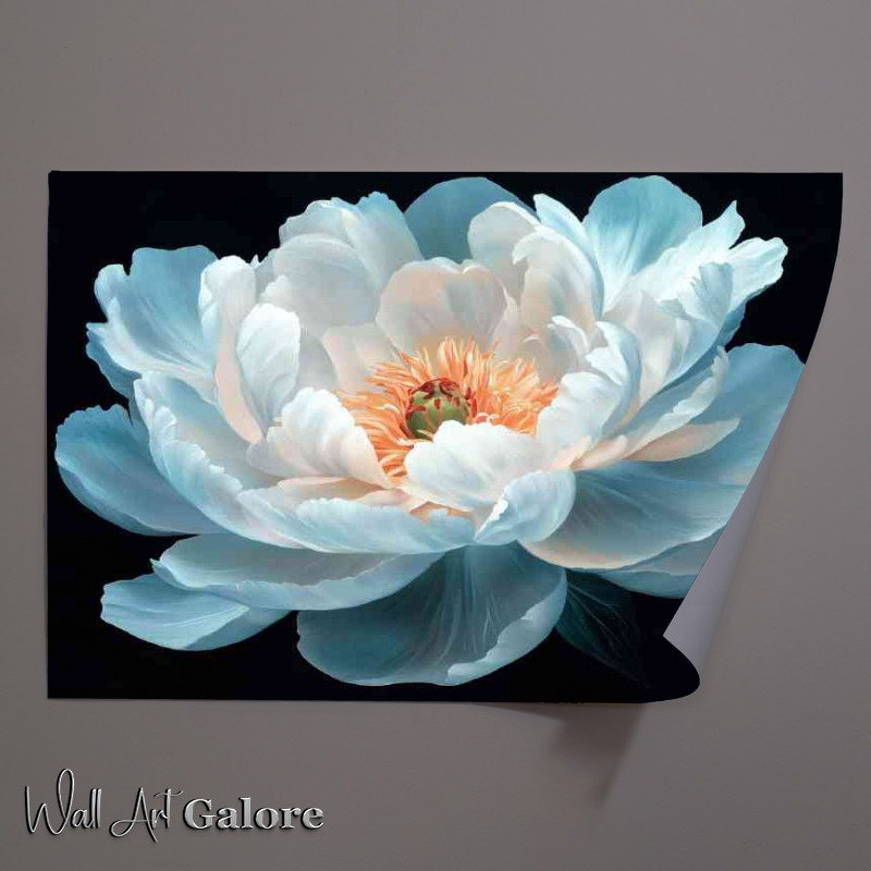 Buy Unframed Poster : (Beautiful White flower in the style of Claude Monet)