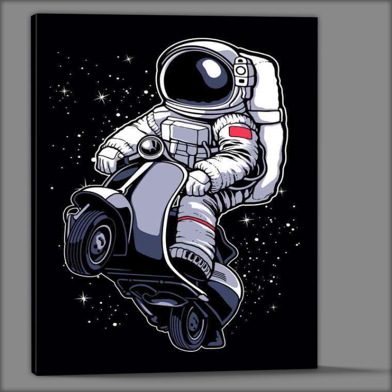 Buy Canvas : (Astronaut scooter)