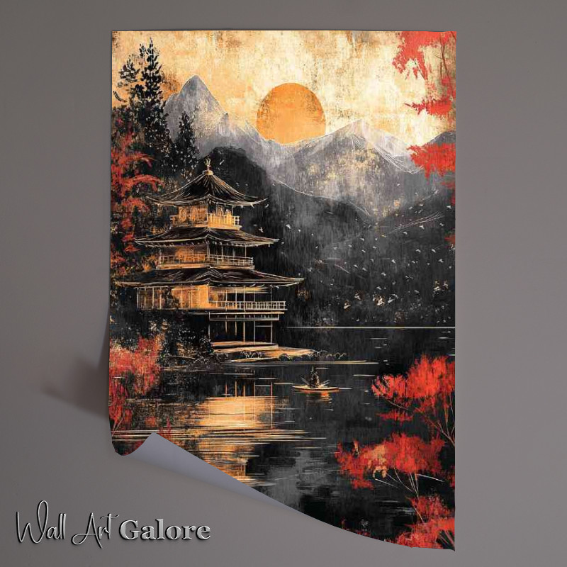 Buy Unframed Poster : (Vintage Japanese postcard in the style of Kentaro)