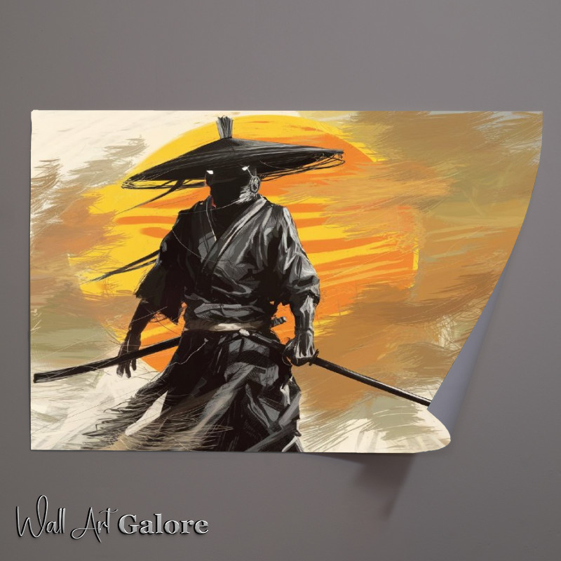 Buy Unframed Poster : (Cinematic medium shot of a mysterious Warrior)